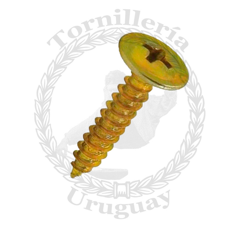 Tornillo para madera flangeado Phillips 4.0 x 16 mm