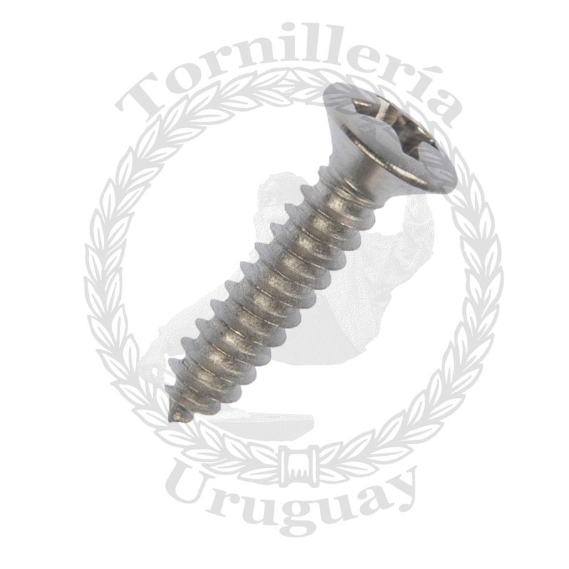 Tornillo  para chapa cabeza gota de sebo Phillips 4.8 x 19 mm