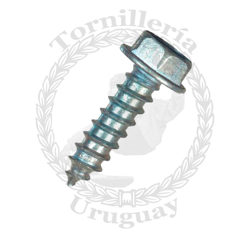 Tornillo  para chapa cabeza hexagonal 6.3 x 25 mm