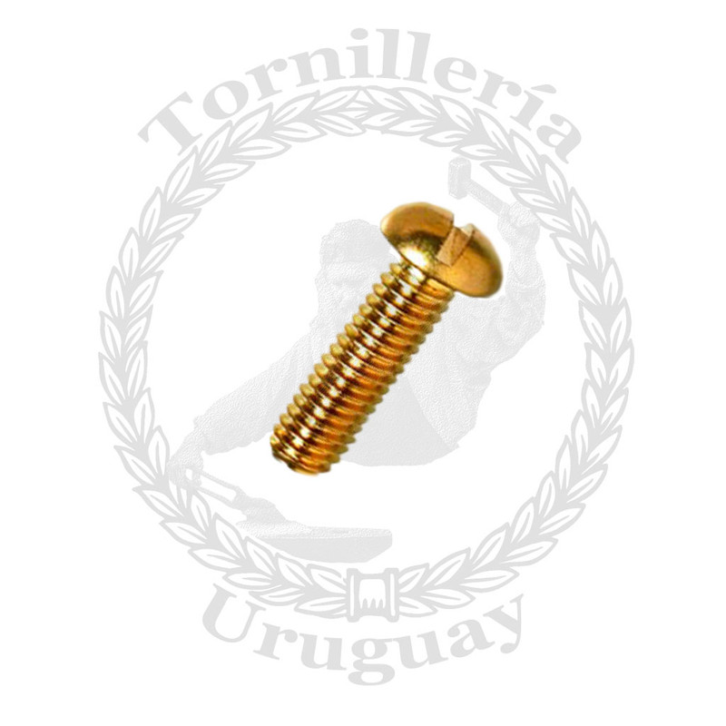 Tornillo para metal cabeza redonda ranura paleta 1/4x1.1/4