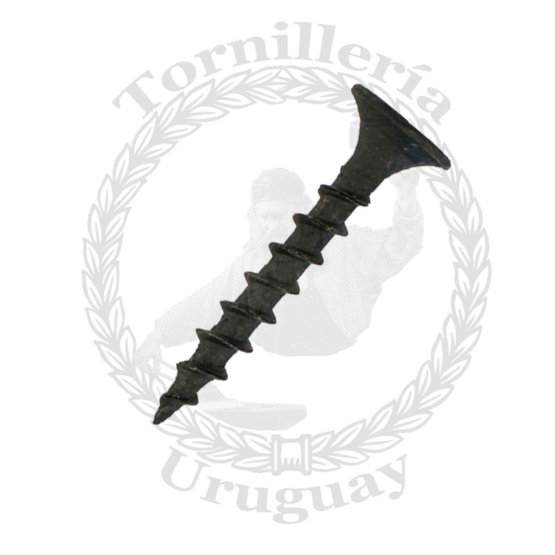 Tornillo punta aguja para yeso cabeza trompeta rosca gruesa 3.5x25