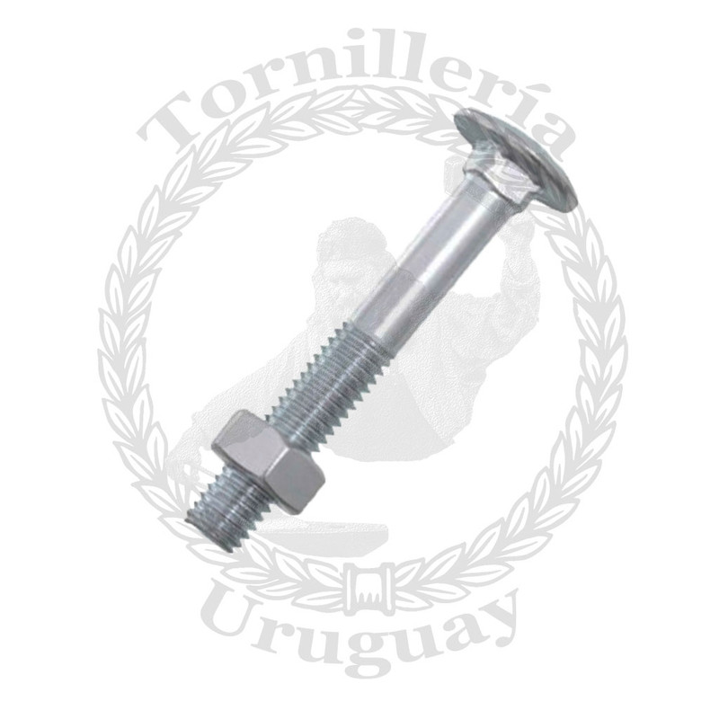 Bulón para madera con tuerca 6x75 mm