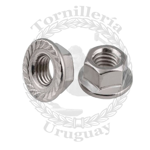 [003*0010] Tuerca con flange UNC 3/8"