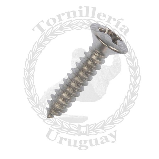 [043*6316] Tornillo  para chapa cabeza gota de sebo Phillips 6.3 x 16 mm