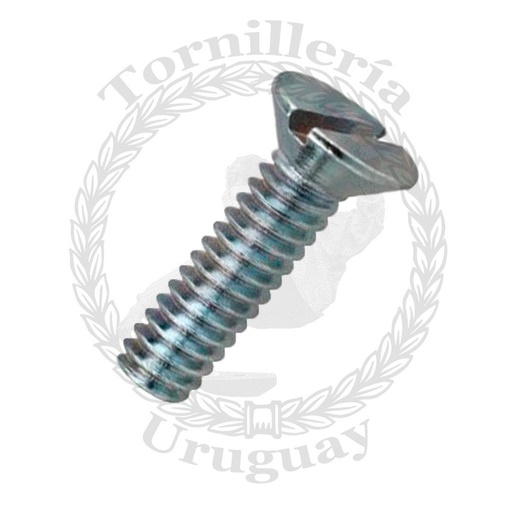 [105*0425] Tornillo para metal acero Inox. cabeza fresada ranura paleta 5/32x1